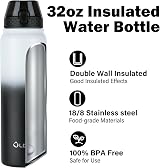 OLDLEY 1L Stainless Steel Water Bottle with 3 Lids Vacuum Insulated view 4