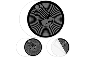 K LAKEY 10pcs NFC Stickers Black NFC Tags NTAG215 NFC Sticker Tags 25MM Black NFC Stickers 504 Bytes Memory Programmable NFC Tags Compatible with Android iOS and NFC Enabled Phones Devices