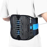 TIMTAKBO Lower Back Brace with Dual-Pulley System for Back Pain Relief L/XL | Pulley Compression Lumbar Back Brace for Lower Back Pain &amp; Lumbar Support, Heavy-Duty Back Brace for Work &amp; Sports, 35"-47"