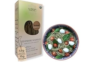 KLDSCP - Organic Gluten-Free Edamame Protein Pasta, 43g Protein | Low Carb | High Fiber | High Protein | Plant Based Pasta | 8oz - 1 pack (200g)