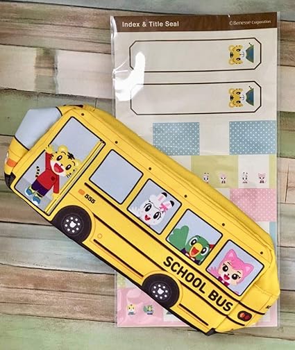 Amazon Co Jp しまじろうバスペンケース筆箱 シールセット ホビー