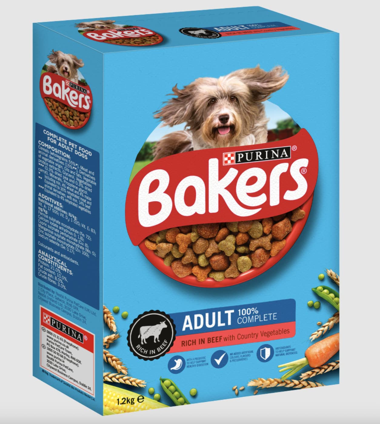 Bakers Dry Dog Food Beef and Veg 1 kg