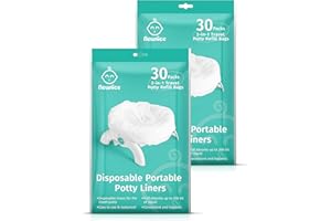 Newnice 60 Packs Disposable Potty Liners with 200ML Absorbent Pads, Portable Travel Potty Bags Compatible with OXO Tot 2-in-1 Go Potty, Potty Training Liners Fit Most Potty Chairs for Kids, Toddlers