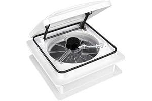 Starvent RV Roof Vent Fan 6-Speed-Reversible White