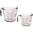 Anchor Hocking Measuring Cup Set (2-Piece, 2-Cup & 4-Cup, dishwasher safe)