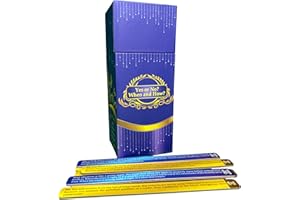 MILLIANA RICHE Yes or No? When and How? Oracle Sticks for Tarot Reading, 100 Inspirational Messages on 50 Fortune Telling Sticks, Icebreaker, Fun Party Game (Blue)