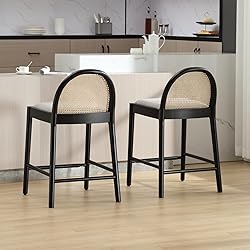HEAH-YO Modern Counter Stools Set of 4, 26 Inches