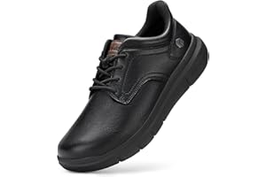 FitVille Men's Wide Slip On Shoes Casual Walking Dress Shoes Arch Support Oxford Shoes Lightweight Cushioned Business Sneaker