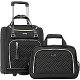 Coolife Luggage Carry On Luggage Underseat Luggage Suitcase Softside Wheeled Luggage Lightweight Rolling Travel Bag Underseat