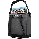 Record Roots Vinyl Record Carry Bag – Maximum Protection & Water-Resistant Storage Holder Collector-Grade DJ Travel Case for 12-Inch LP Records Adjustable Shoulder Strap, Lightweight Vinyl Holder