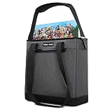 Record Roots Vinyl Record Carry Bag – Maximum Protection & Water-Resistant Storage Holder Collector-Grade DJ Travel Case for 12-Inch LP Records Adjustable Shoulder Strap, Lightweight Vinyl Holder