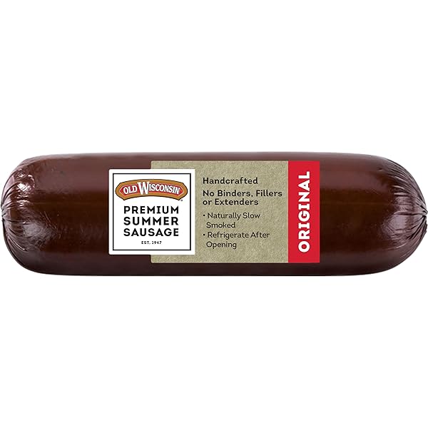 OLD WISCONSIN PREMIUM SUMMER SAUSAGE, 100% NATURAL MEAT,...