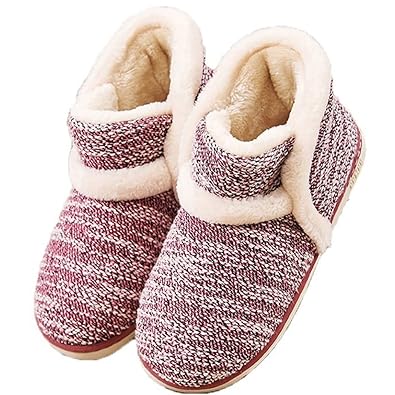 Summer Mae Frauen Retro Wärmeschuhe Solid Hausschuhe Boot Slippers