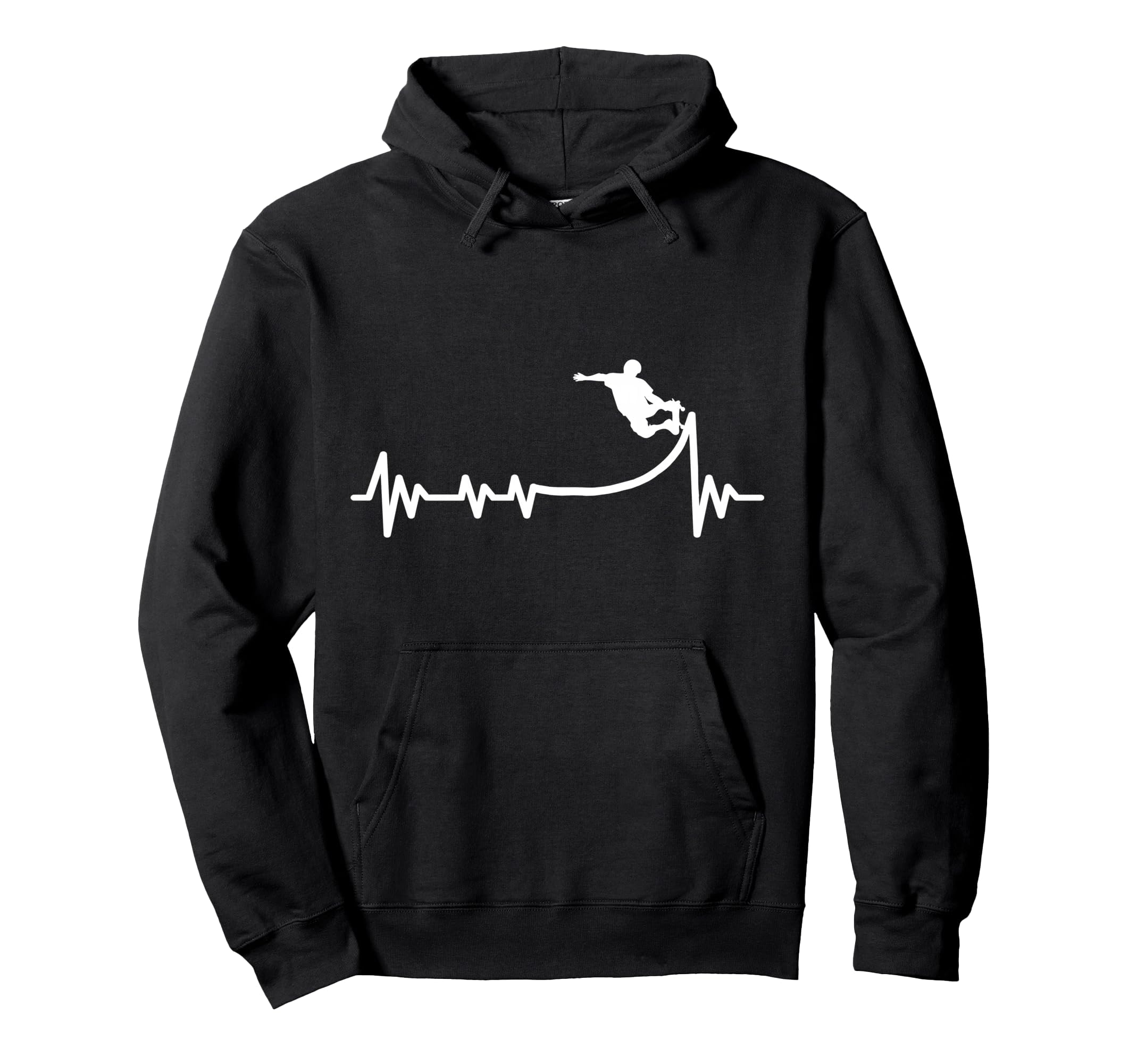 Skateboards wheels Skater Skating Heartbeat Skateboard Pullover Hoodie
