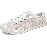 FUNKYMONKEY Shoes for Women, Comfort Low Top Canvas Slip On Sneakers Classic Casual Walking Shoes