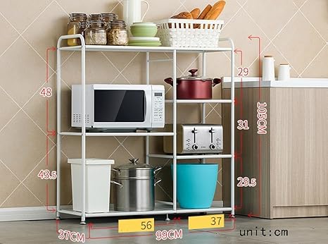 ILQ Estante de la Cocina Horno microondas Horno Rack Racks de ...