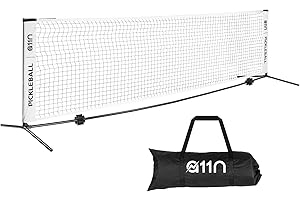 A11N Portable Pickleball Net for Driveway & Backyard, 11ft/14ft Versatile Net for Junior Tennis, Soccer Tennis - Easy Setup N