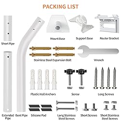 Starlink Mount Gen 3 with Pipe Adapter, Long Heavy