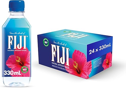 FIJI agua natural artesana, 330 mL, paquete de 24, con electrolitos — Bebidas deportivas