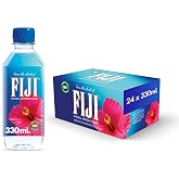FIJI Natural Artesian Bottled Water 330mL / 11.15 Fl Ounce (Pack of 24) | 100% Natural Electrolytes, 100% Recylced Plastic, Small Water Bottle, Agua