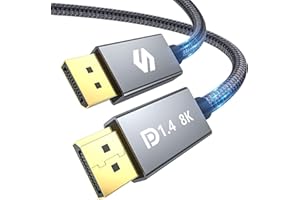 Silkland [VESA Certified] 8K DisplayPort Cable 1.4, DP Cable [8K@60Hz, 4K@144Hz 120Hz, 2K@240Hz], 32.4Gbps HDR HDCP 2.2, Brai