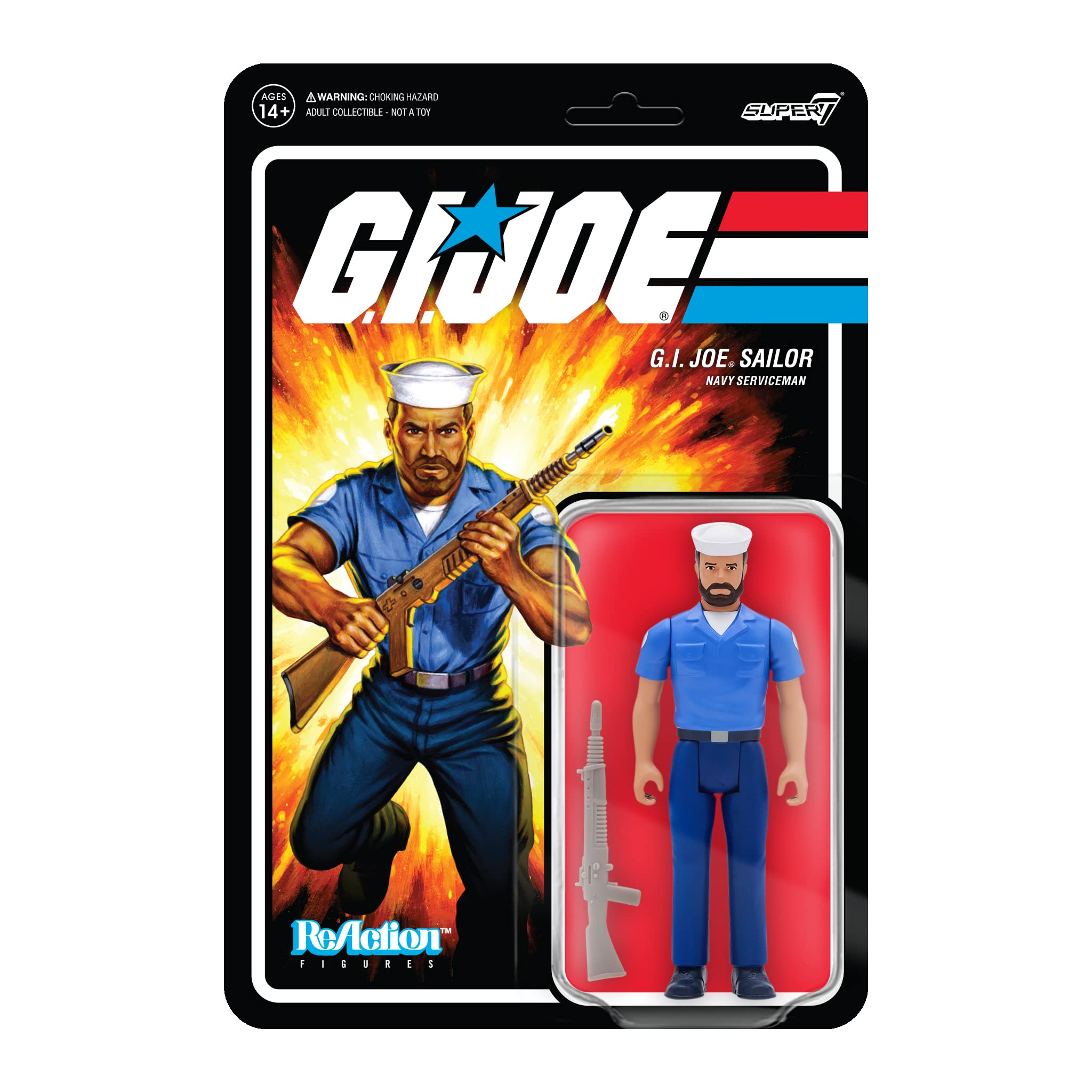 Super7 G.I. Joe Sailor Blueshirt (Beard/Tan) - 3.75