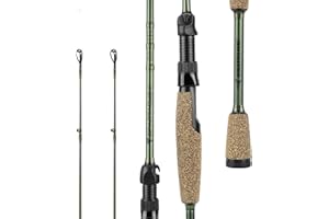KastKing Spartacus II Fishing Rods - IM6 Graphite Blanks Casting & Spinning Rods, 2-Piece Rods with Extra Tip Section, PTS Power Transition System, KastFlex Technology, Rubber Cork Handle
