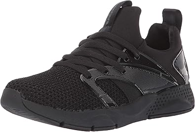 skechers shine status black