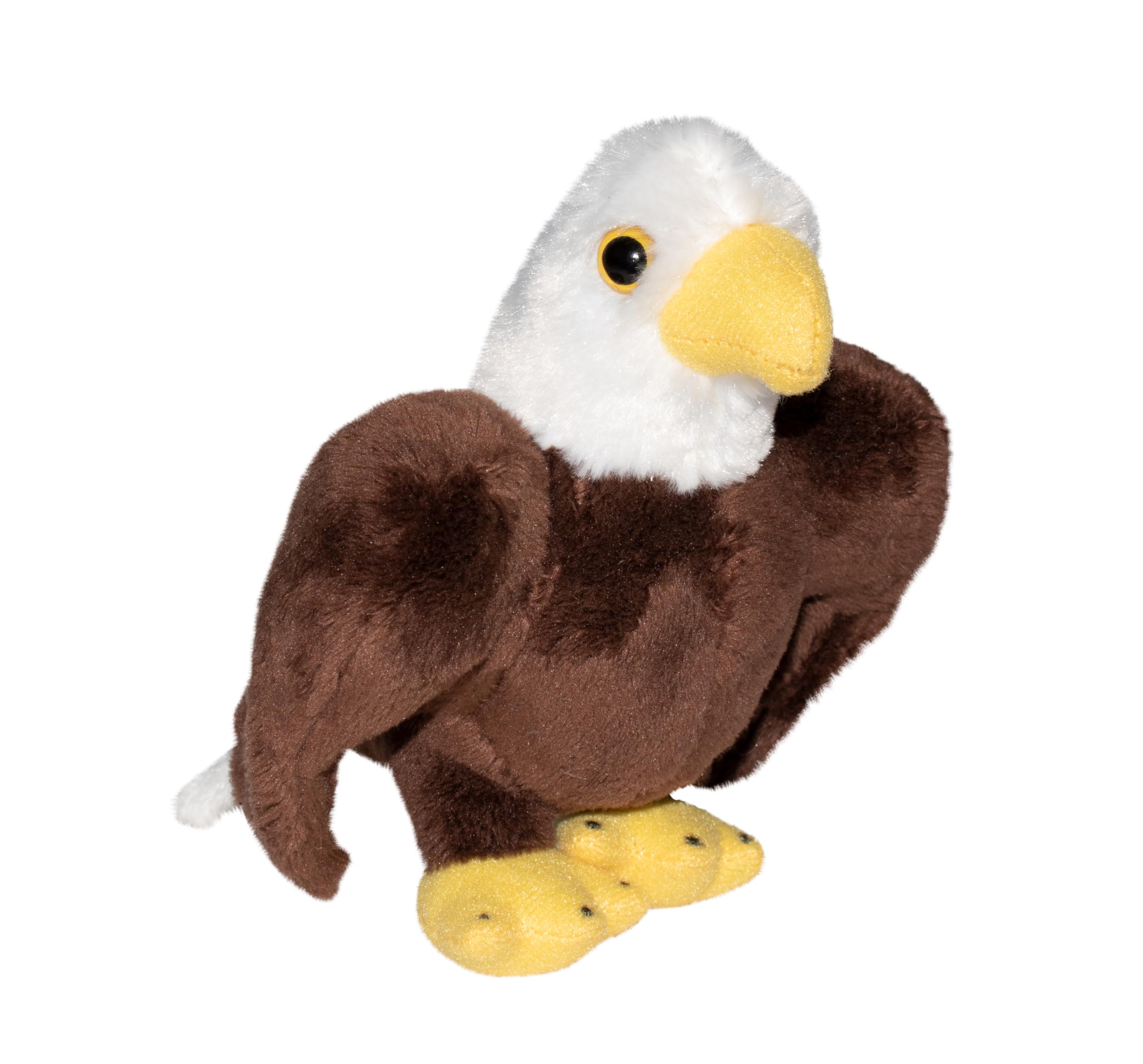 Wild Republic Pocketkins Eco Bald Eagle, Stuffed Animal, 5 Inches, Plush Toy, Made from Recycled Materials, Eco Friendly