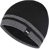 Bodvera Mens Winter Beanie Hat Warm Knit Cuffed Plain Toboggan Ski Skull Cap (3 Patterns)