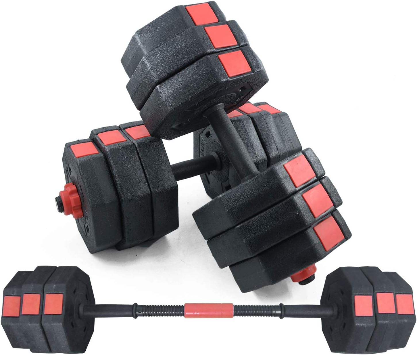 SogesPower Adjustable Dumbbells, Pair Packing Octagonal Designed