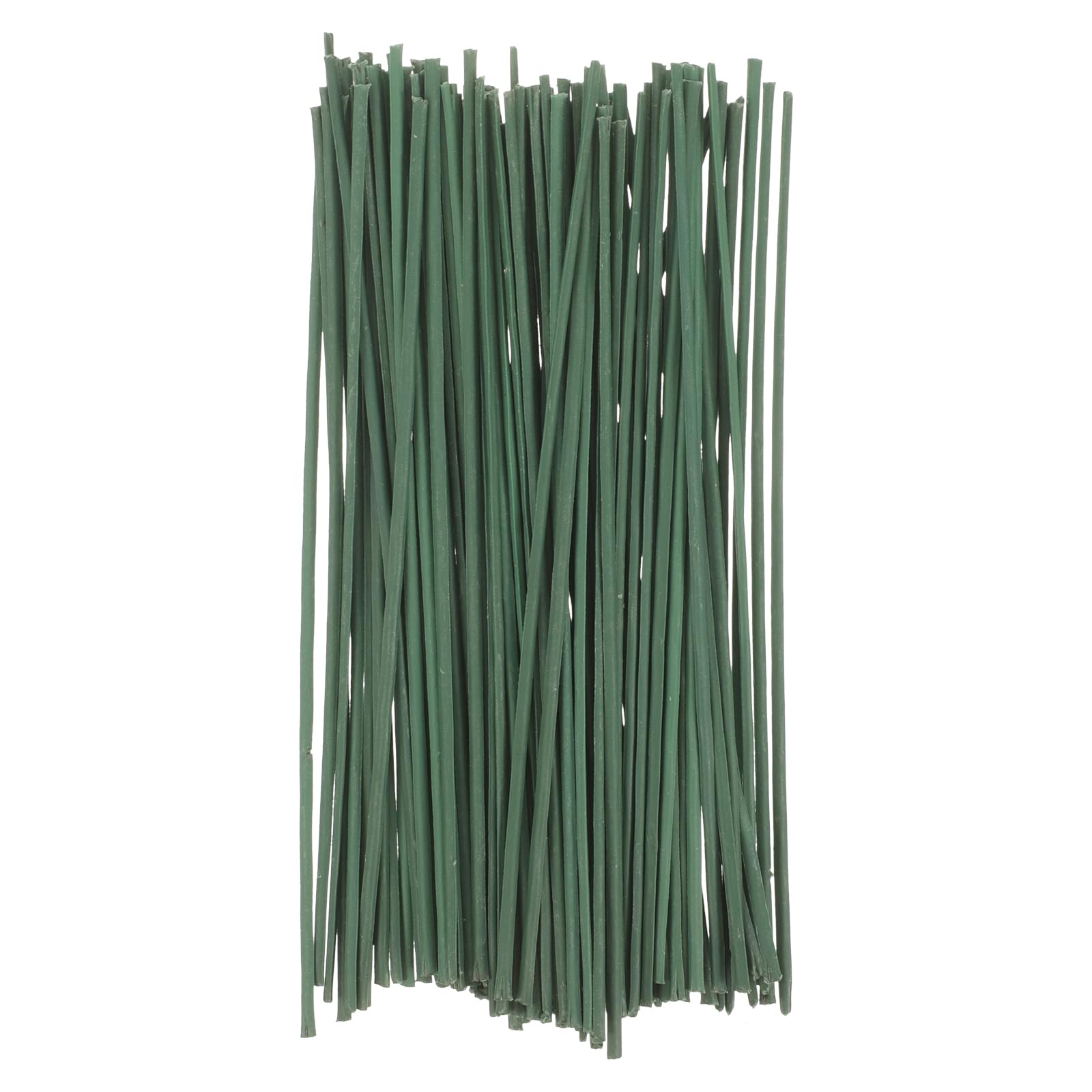 EXCEART 100pcs Florist Wire for DIY Flower Arrangements, Green Floral Wire Stems, 6 Inch Length, Floristry Supplies for Bouquets and Wreaths
