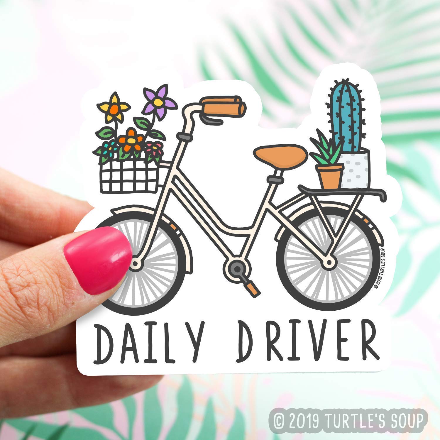 Cycling Sticker, Biking, Daily Driver, Road Bike, Vinyl
