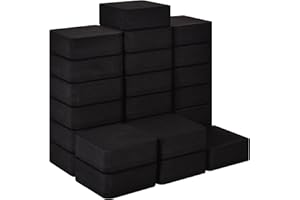 Dyshri Dry Erase Erasers, 24 Pack Magnetic Whiteboard Erasers for Kids and Students, Mini Dry Erase Board Erasers for Classroom Home, and Office, Black