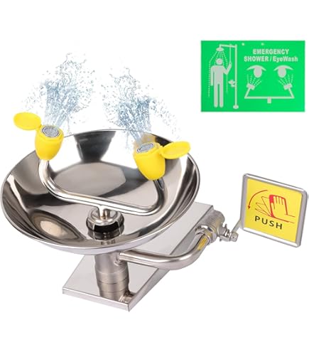 G1814 ララソ Guardian Equipment G1814 Wall Mount Eye Wash, Stainless