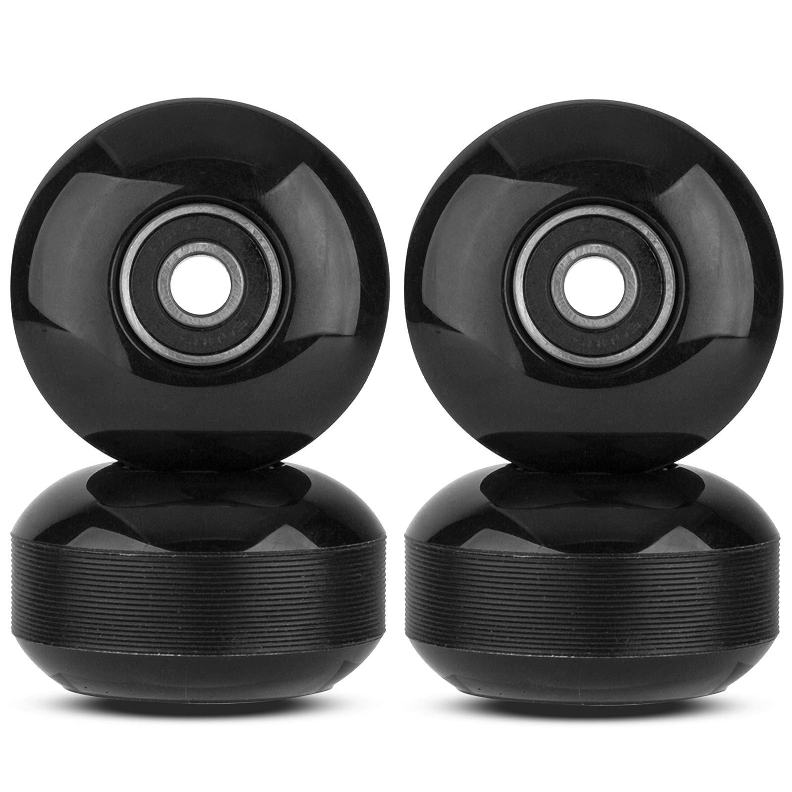 4pcs Skateboard Wheels 52mm with Bearings, Street Wheels 95A for Street Tricks Longboard Cruiser