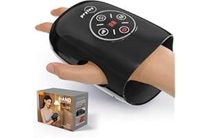 pryfey Hand Massager, 9 Modes 9 Intensities Hand Massage, Cordless Hand Massager for Arthritis and Carpal Tunnel, Gift for Men Women Parents Relaxation at Office,Black