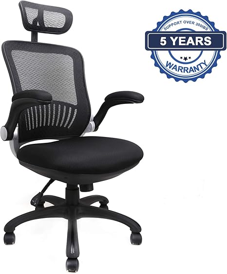 Komene Ergonomischer Schreibtischstuhl Hochwertiger Burostuhl Drehstuhl Netz Chefsessel Mit Hoher Ruckenlehne Und Kopfstutze Verstellbare Wippfunktion Armlehne Sitzhohe Fur Jede Arbeitsumgebung Amazon De Kuche Haushalt