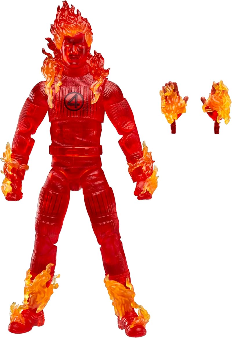Marvel Legends Series Human Torch Action Figure Red 6-Inch Hasbro