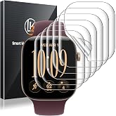 LK 6 Pack for Apple Watch Series 12/11/10 42mm Screen Protector, NOT Glass | Anti-Scratch, Self-Healing Soft TPU Apple Watch 42mm Screen Protector, Bubble Free, HD Transparent, Touch Sensitive