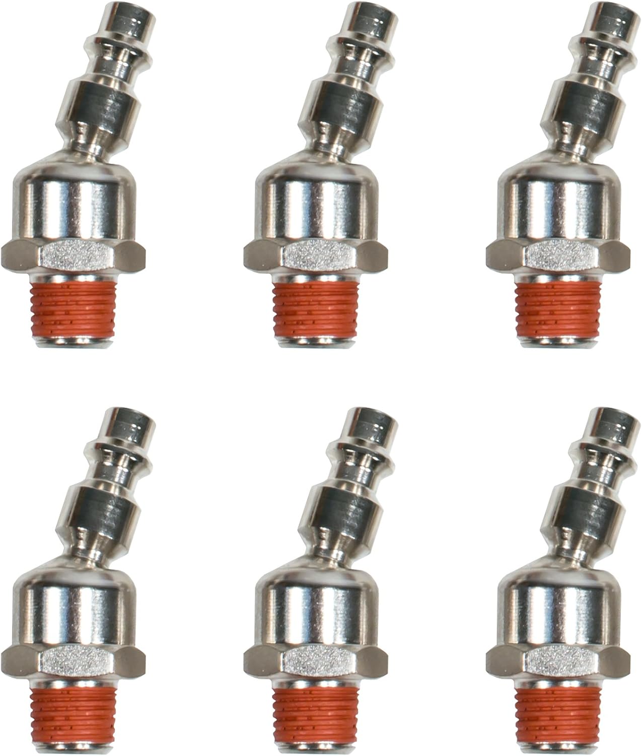 Industrial Swivel 1/4" NPT Male Quick Connect Air Tool Fittings - 6 Pack … (Industrial/Milton (M) Style): Home & Kitchen