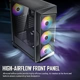 Antec AX61 Elite ATX Gaming Case Mesh Front 4x ARGB Fans Tempered Glass view 2