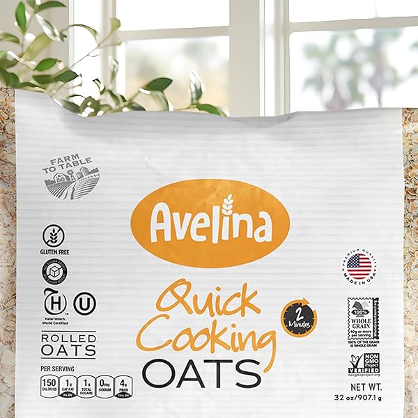 AVELINA QUICK COOKING OATS – GLUTEN-FREE – 32 OZ (PACK OF 1)