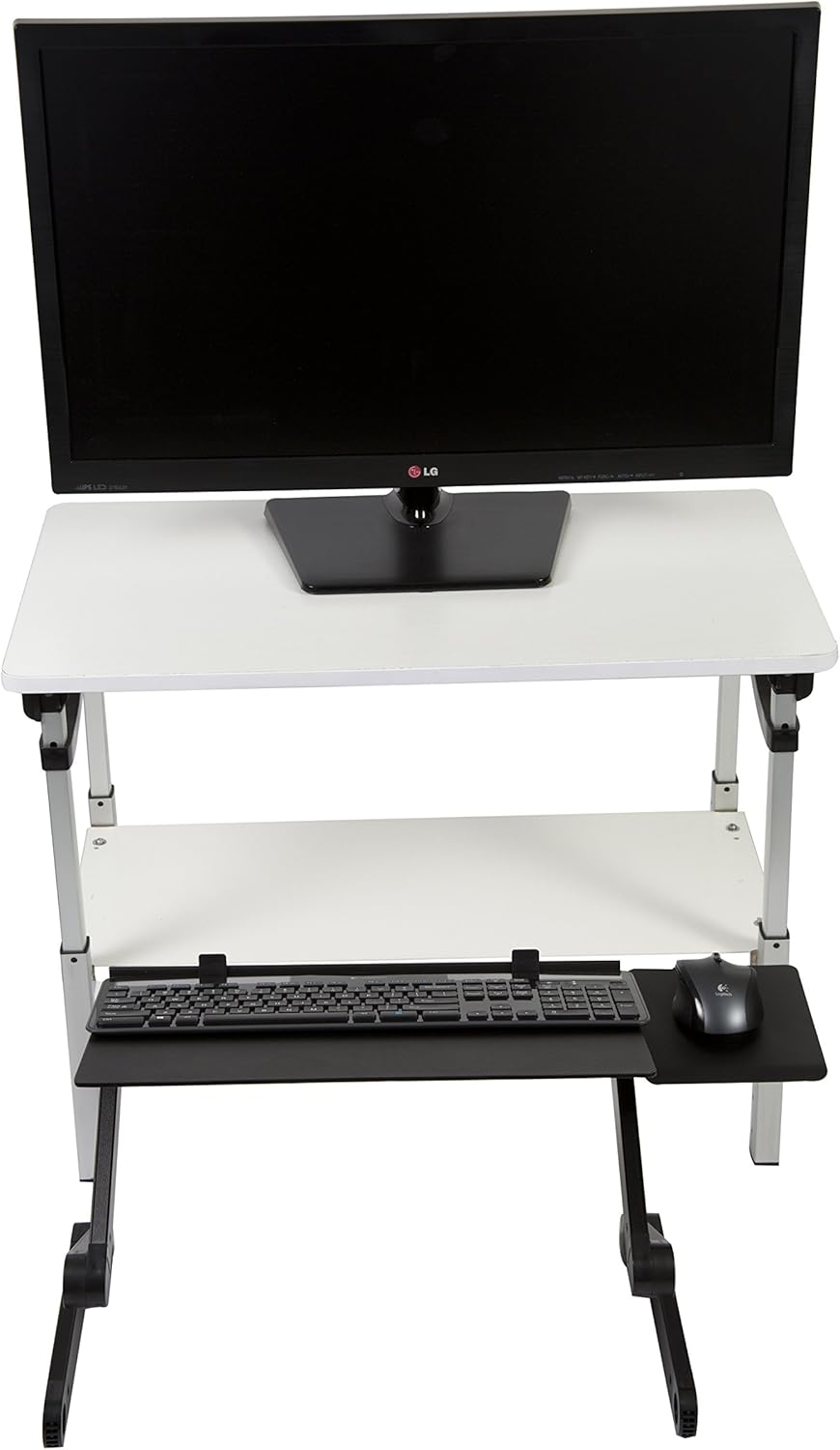 Uncaged Ergonomics Lift Standing Desk Conversion Kit, Tall, Affordable, Ergonomic
