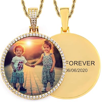 Text Pendant Necklace 18K Gold 