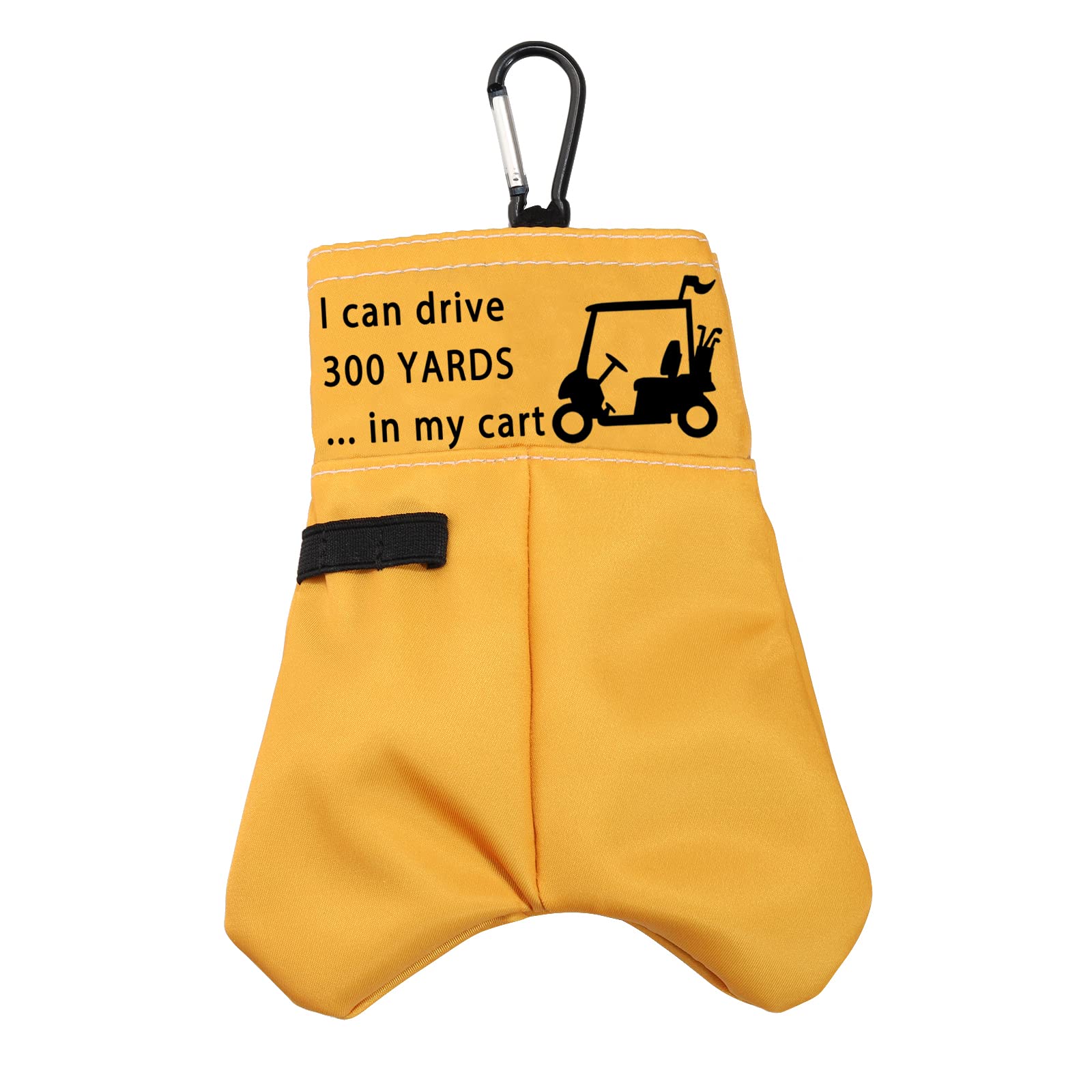 通用 Funny Golf Gift I Can Drive 300 Yards In My Cart Golf Ball Storage Bag Golf Club Gift Ball Pouch Sack Gag Gift (I Can Drive 300 Yards In My Cart)
