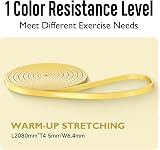 FitBeast Pull Up Band 5-15LBS Yellow Resistance Band Calisthenics view 2