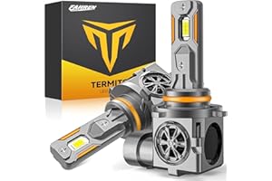 Termitor Latest H11/H9 LED Bulbs, 45,000LM 900% Super Brighter, 6500K Cool White, 1:1 Mini Halogen Size H11 Driving Lights with Cooling Fan, Plug and Play, Pack of 2