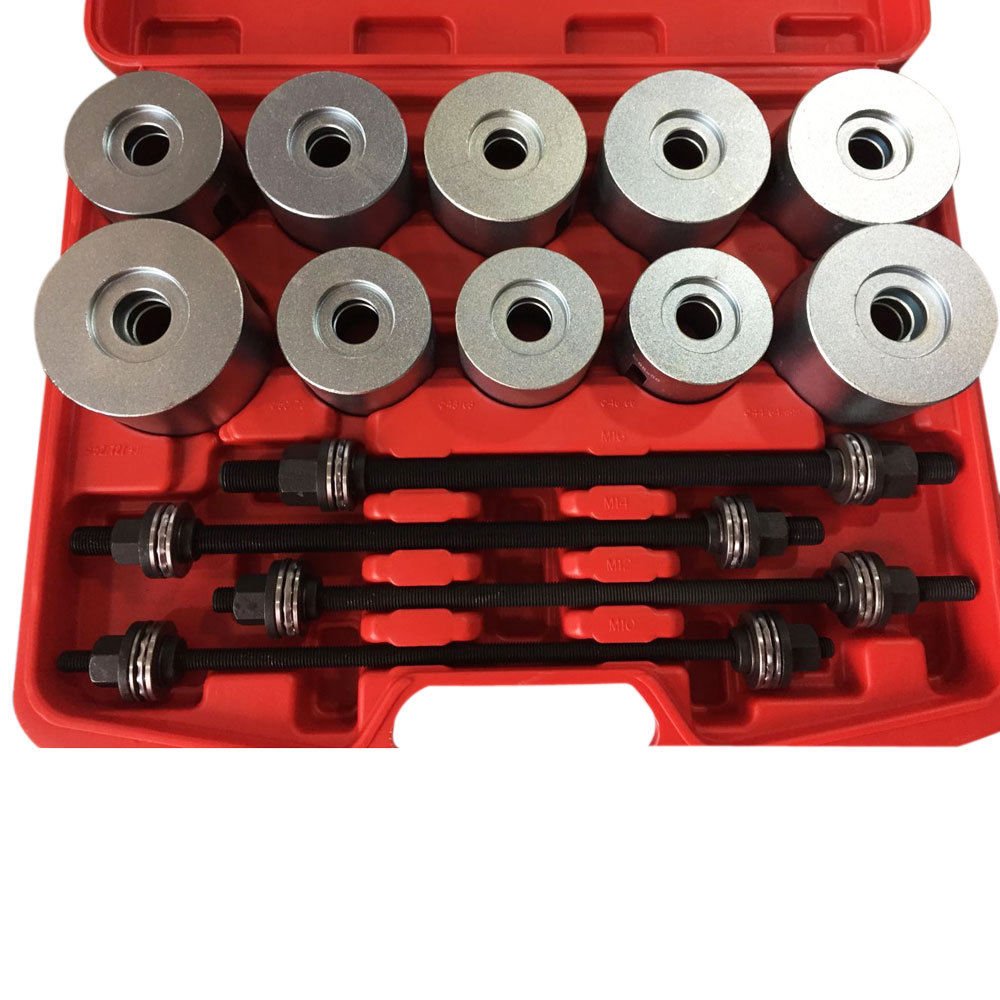 Brake Repair Tools QpSUNROAD 24pcs Universal Press and Pull Sleeve Kit