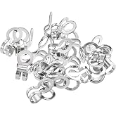Longdex Ball Chain Pull Loop Connectors 20pcs Silver Ceiling Fan